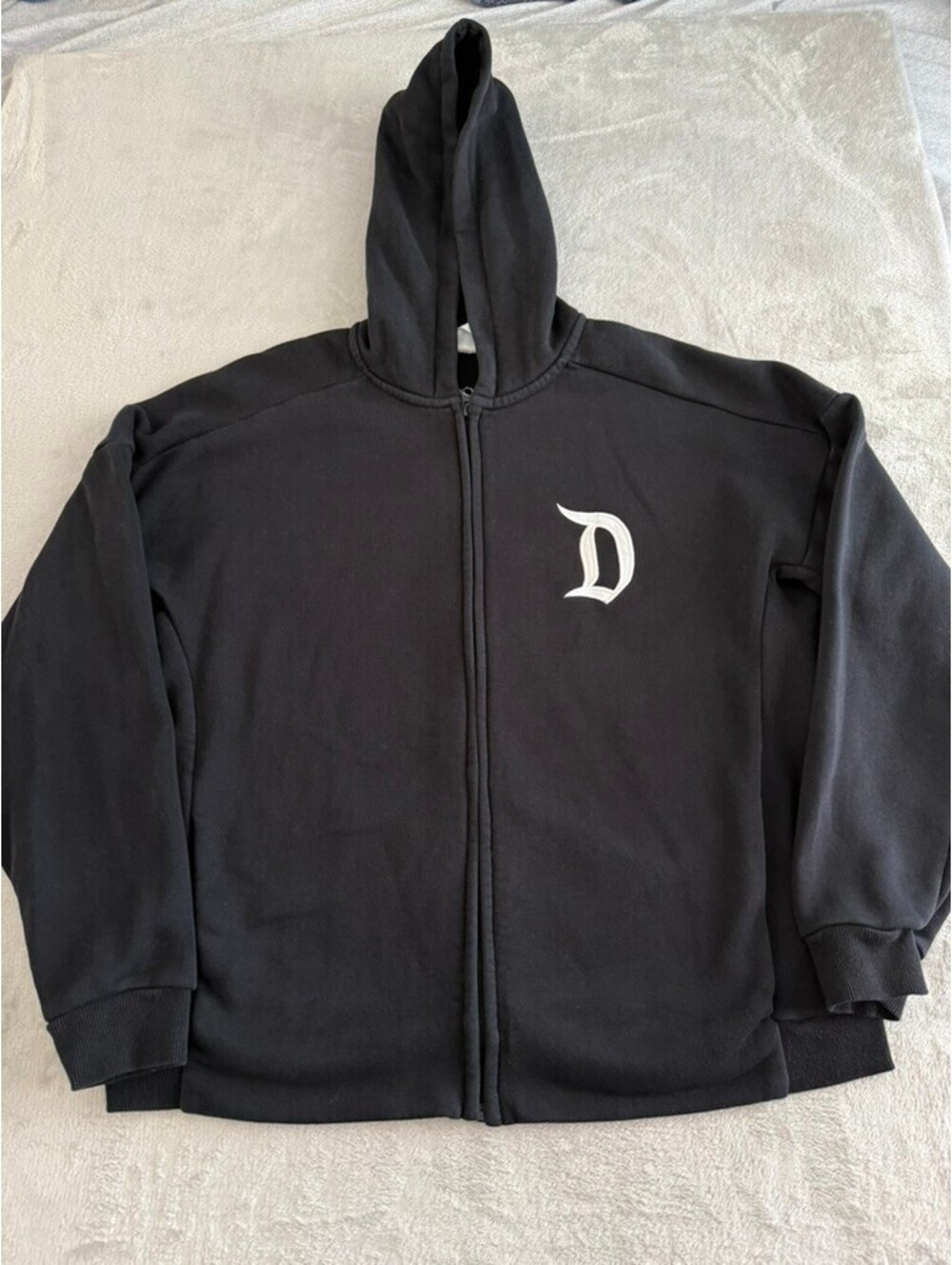 Disneyland Disney Parks Zip Up Hoodie Unisex Size Medium Black White